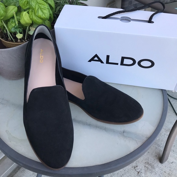 Aldo Shoes - Aldo “Ribrylla” Black Suede Slip-on Loafer